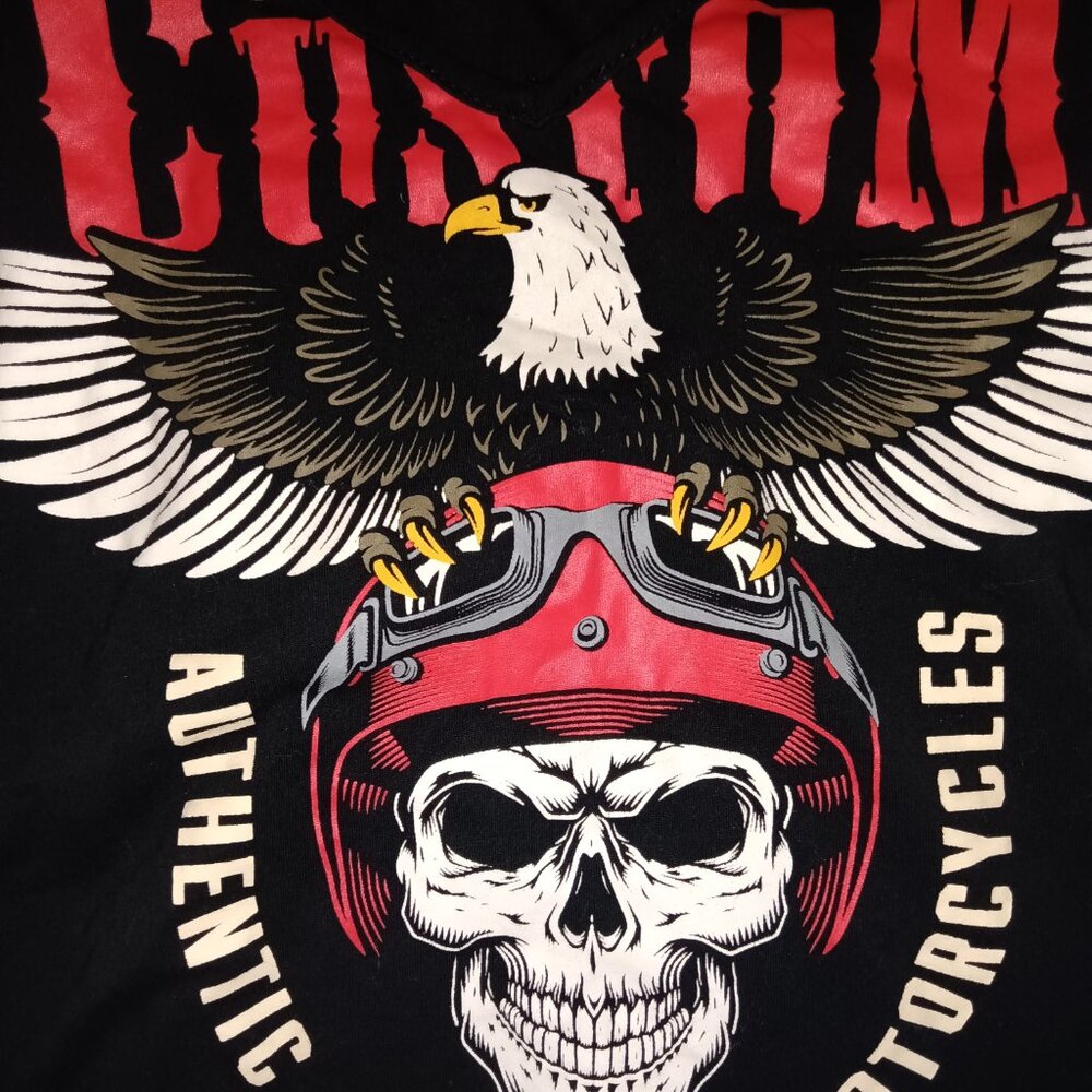 Skull deep v neck T-shirt